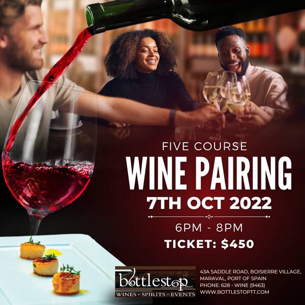 5 Course Wine Pairing - Poster