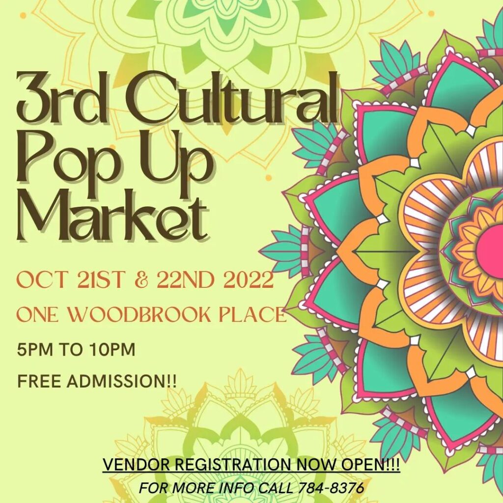 Cultural Pop Up Market Oct21 Poster