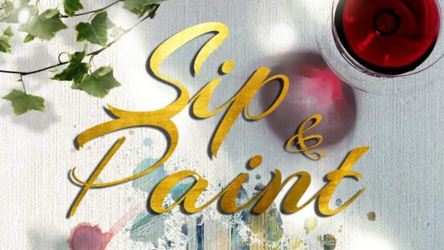 Sip and Paint Poster
