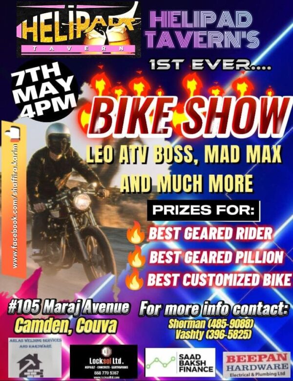 Helipad Tavern Bike Show 7 May